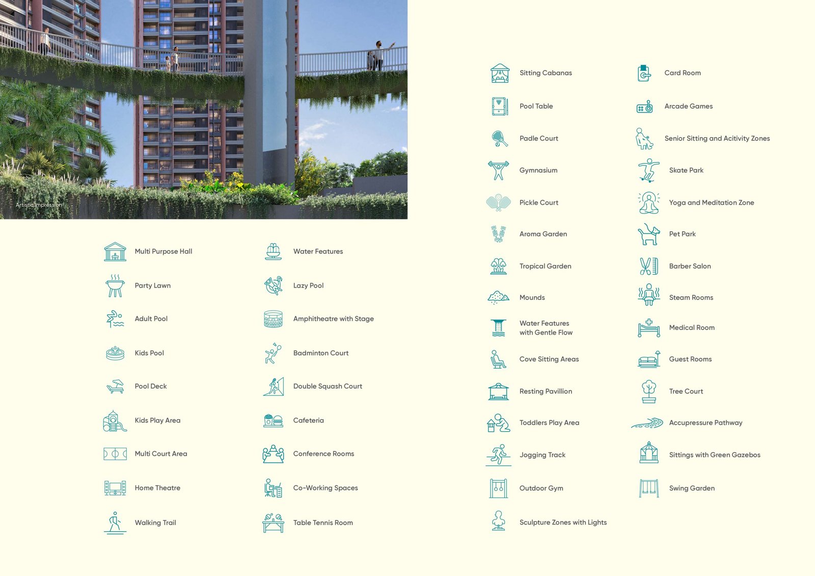 Yashada Evo Pro Residences Amenities